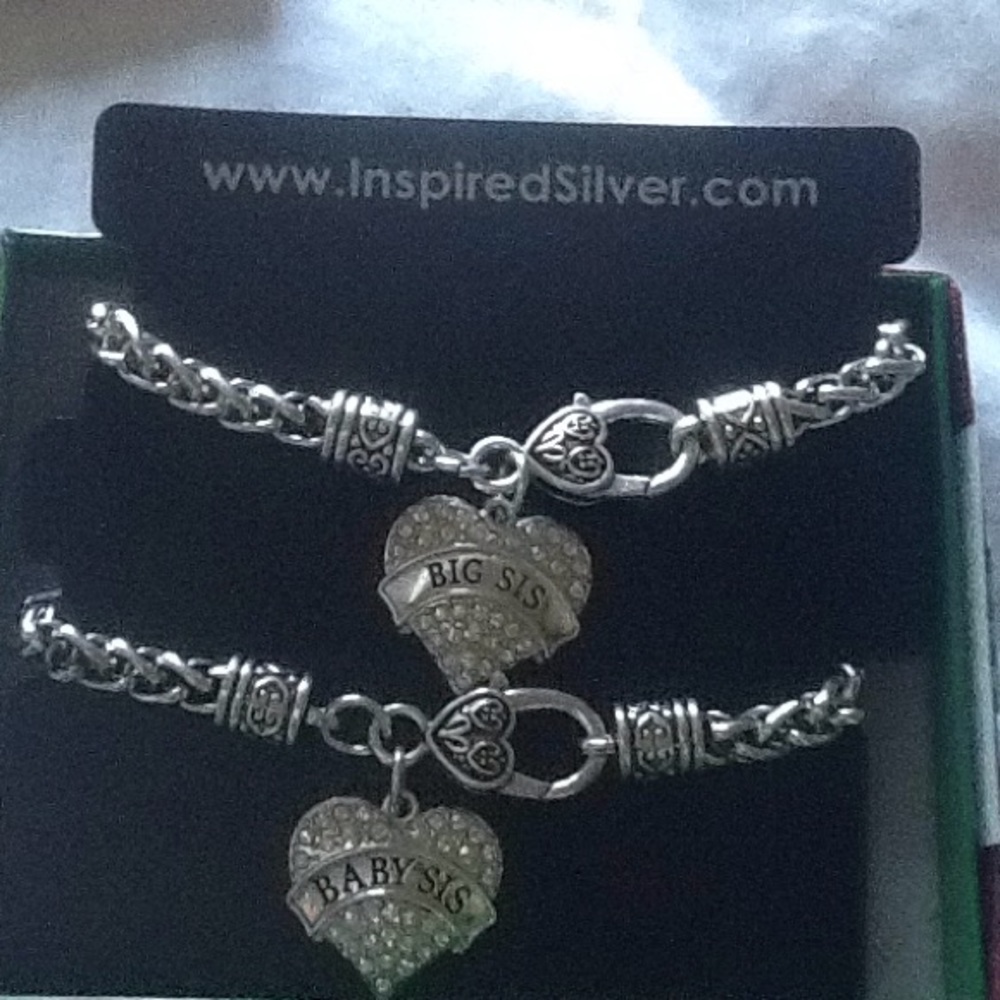 Bracelets Engraved "Big Sis" & Engraved "Baby Sis"